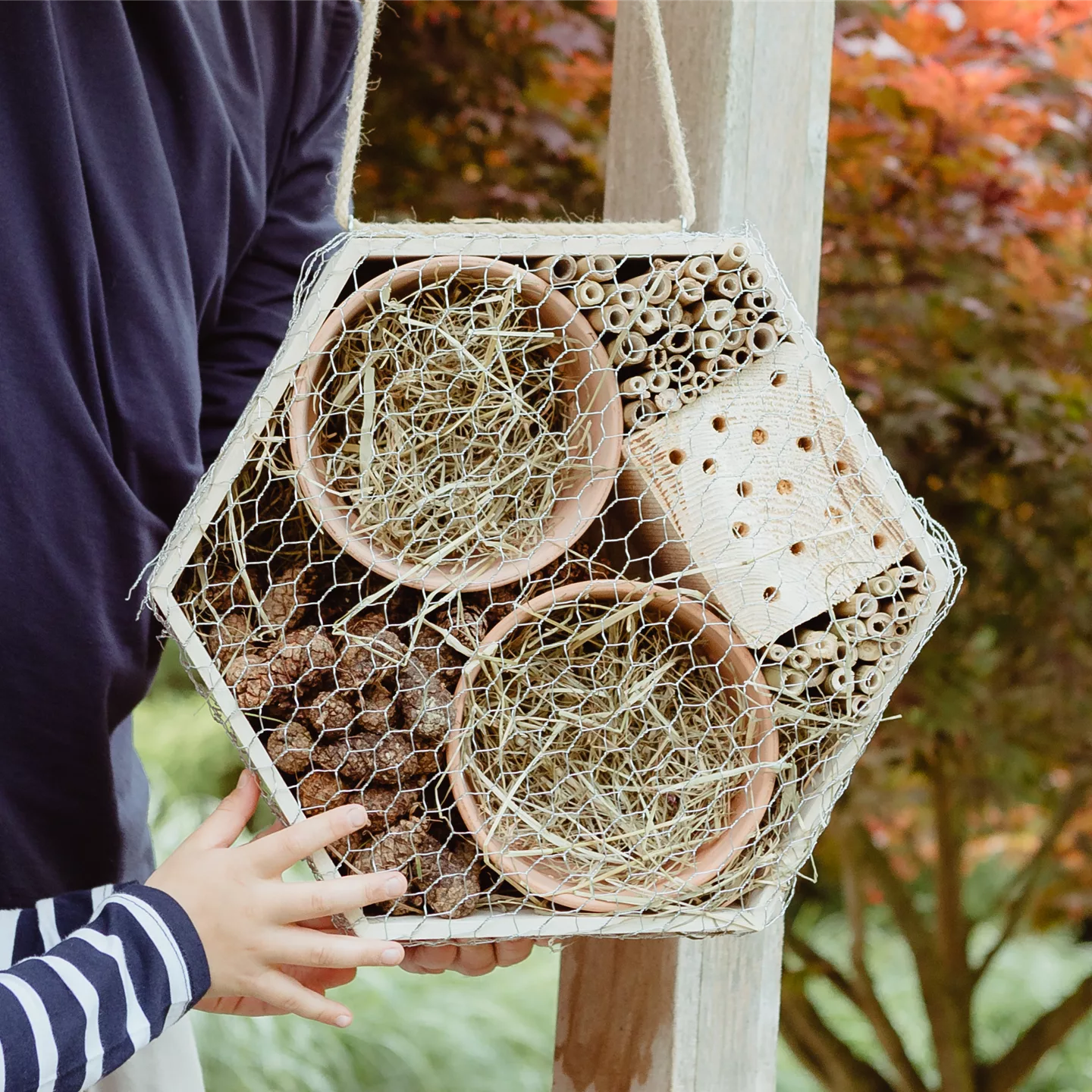 Ein Insektenhotel im Garten - Urlaub für Biene und Co.